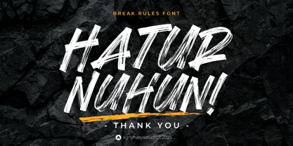 Break Rules Font Poster 12