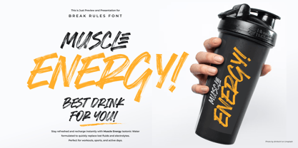 Break Rules Font Poster 3