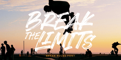 Break Rules Font Poster 4