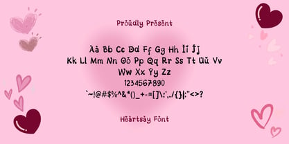 Heartsay Font Poster 2