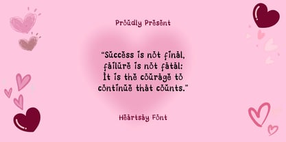 Heartsay Font Poster 3