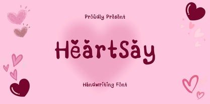 Heartsay Font Poster 1