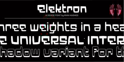 Elektron Font Poster 1