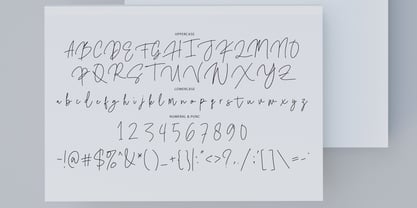 Mordesta Signature Font Poster 2