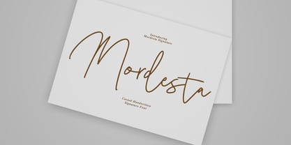 Mordesta Signature Font Poster 1