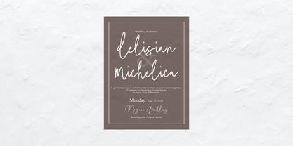 Mordesta Signature Font Poster 3