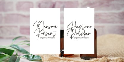 Mordesta Signature Font Poster 6