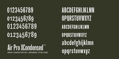 Air Pro Extra Condensed Font Poster 5