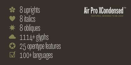 Air Pro Extra Condensed Font Poster 6