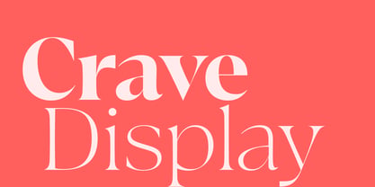 Crave Display Font Poster 9