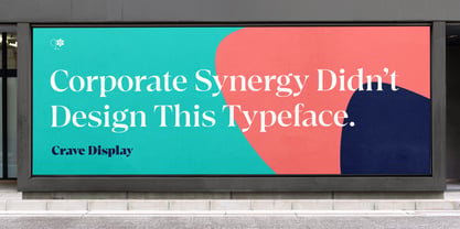 Crave Display Font Poster 8