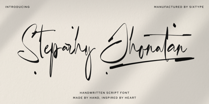 Steparhy Jhonatan Font Poster 1