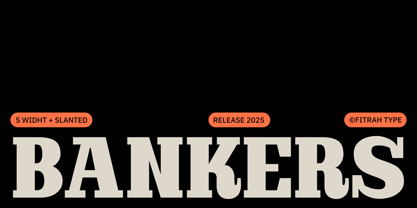 Bankers Slab Font Poster 1