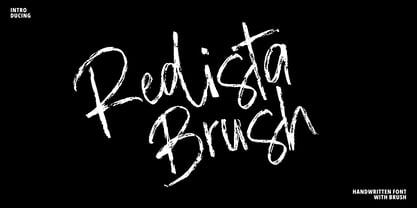 Redista Brush Font Poster 1