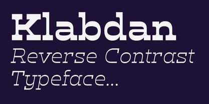 Klabdan Font Poster 4