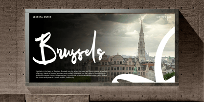 Secreta Enter Font Poster 6