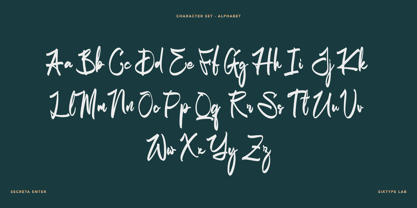 Secreta Enter Font Poster 3