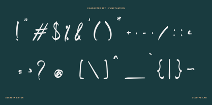 Secreta Enter Font Poster 5