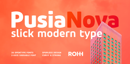 Pusia Nova Font Poster 1