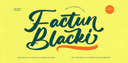 Factun Blacki Font Poster 1