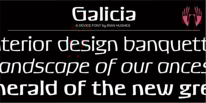 Galicia Font Poster 1
