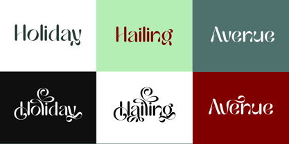 Hailing Font Poster 4