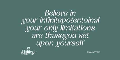 Hailing Font Poster 10