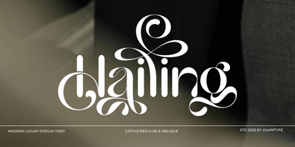 Hailing Font Poster 1