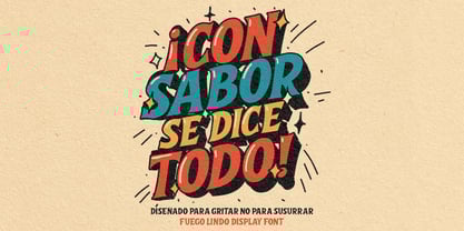 Fuego Lindo Font Poster 5