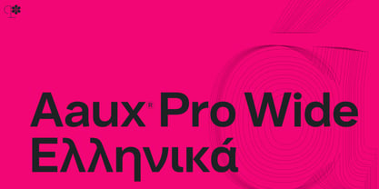 Aaux Pro Greek Wide Font Poster 1