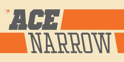 Ace Narrow Font Poster 1