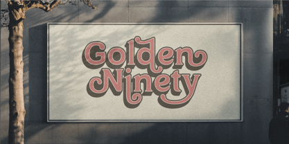 Golden Ninety Font Poster 12