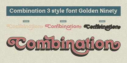 Golden Ninety Font Poster 5