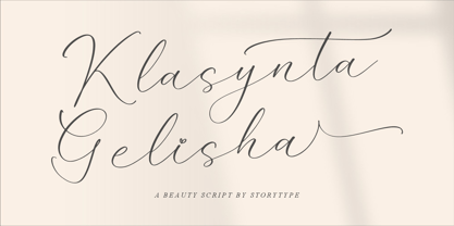 Klasynta Gelisha Font Poster 1