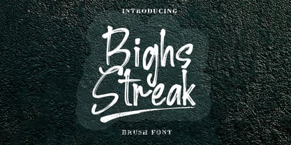 Bighs streak Font Poster 1