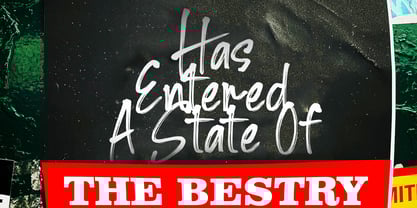 Bighs streak Font Poster 4