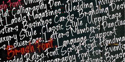 Bighs streak Font Poster 3