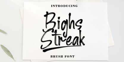 Bighs streak Font Poster 6