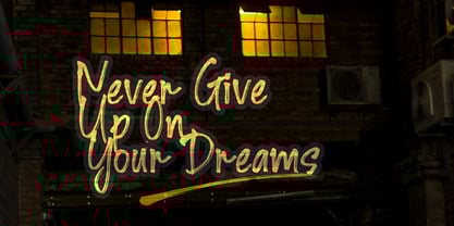 Bighs streak Font Poster 2