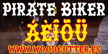 Pirate Biker Font Poster 6