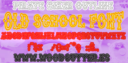 Pirate Biker Font Poster 4