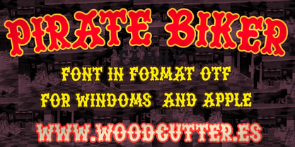 Pirate Biker Font Poster 3