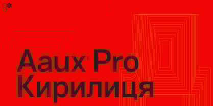 Aaux Pro Cyrillic Font Poster 1