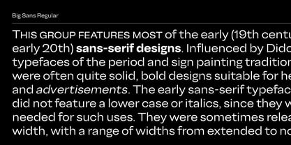 Big Sans Font Poster 5