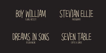 Unknown Person Display Font Poster 6
