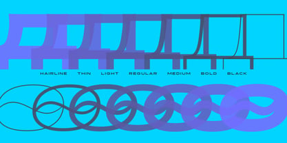 Halogen Flare Pro Cyrillic Font Poster 2