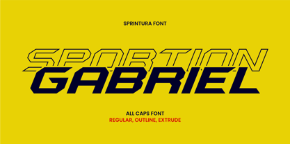 Sprintura Font Poster 3