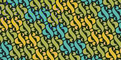 Lust Stencil Font Poster 2