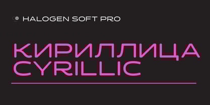 Halogen Soft Pro Cyrillic Font Poster 1