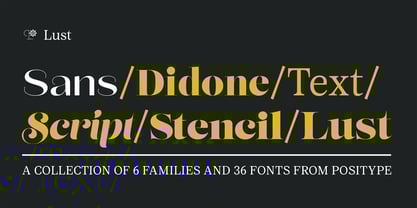 Lust Sans Font Poster 12